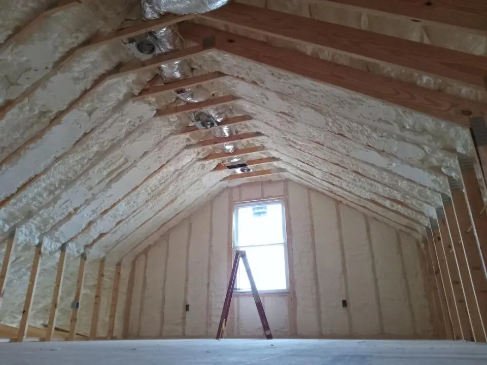 Spray foam roofing application for Crawl Space Insulation project in Sulphur Springs